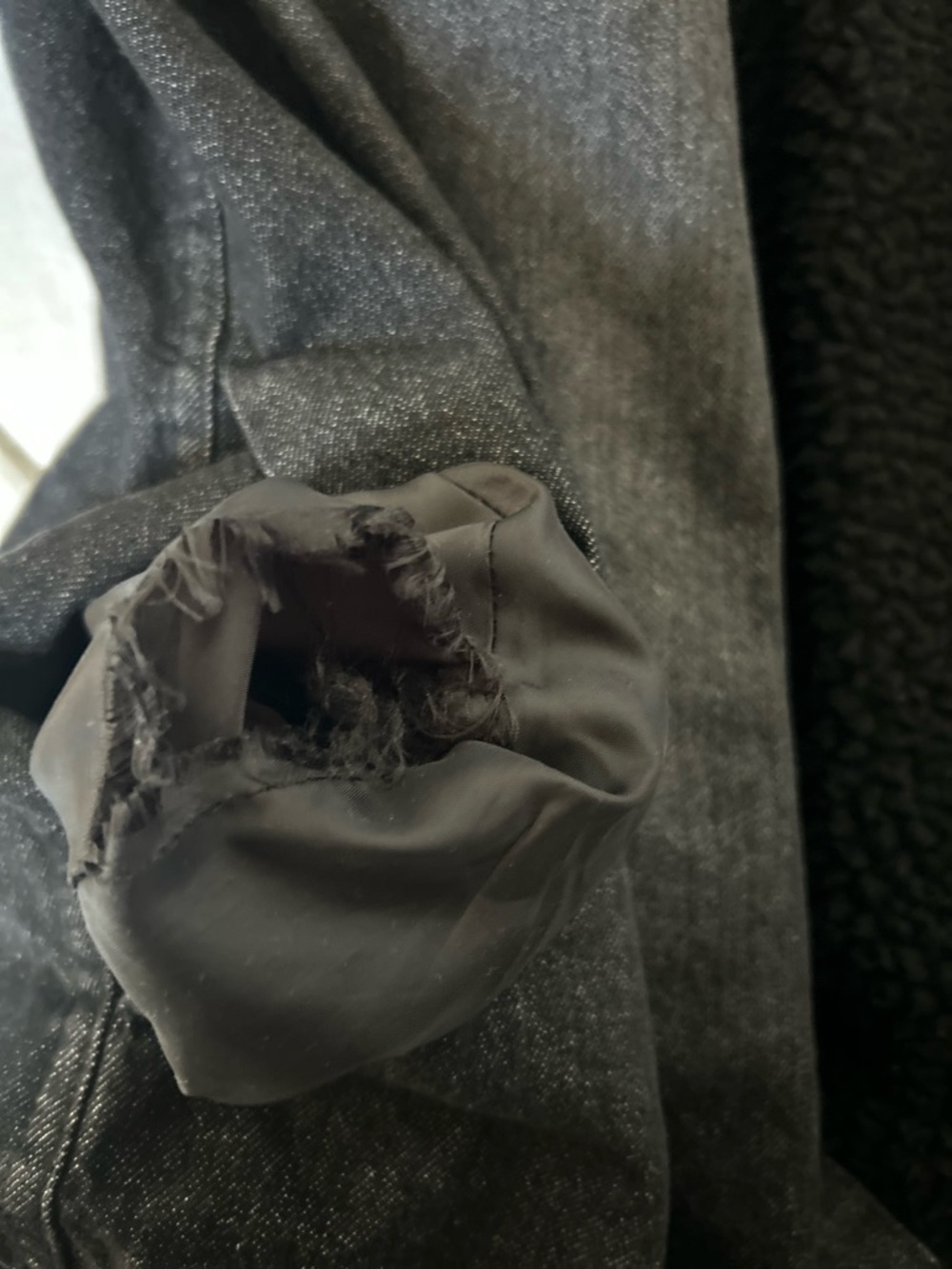 Buffalo David Bitton Black Sherpa-Lined Denim Jacket - Picture 7 of 7